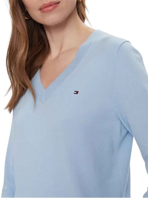 Maglione con scollo a V Tommy Hilfiger | WW0WW40098C1Y